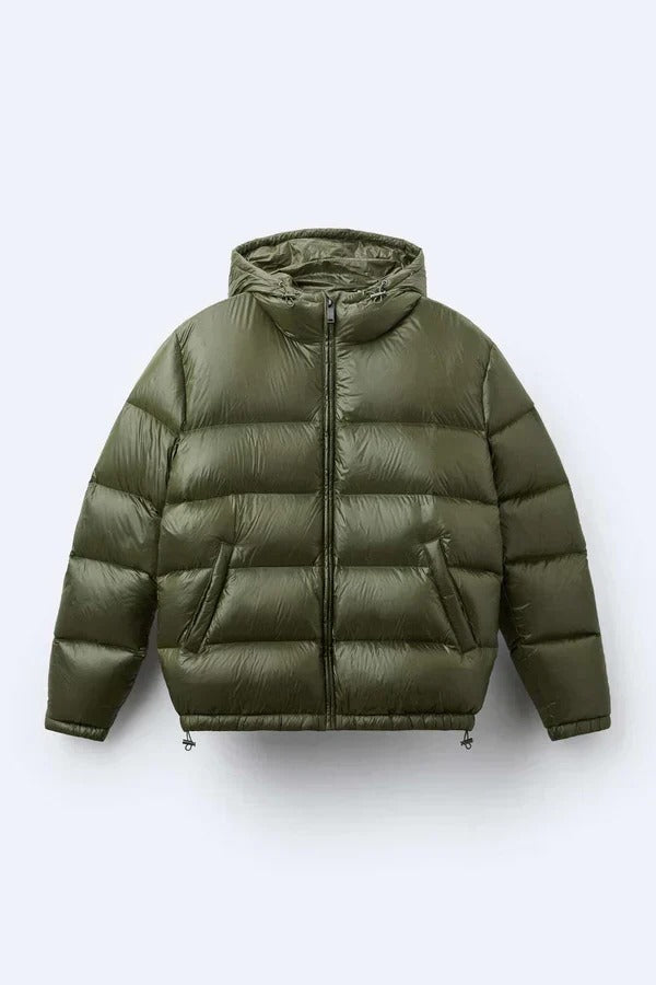 Kellan - Men's Black Olive Puffer Waterproof Jacket
