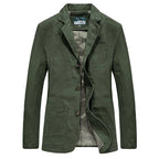 Lachlan - Men's Casual Blazer with Striped Lining