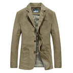 Lachlan - Men's Casual Blazer with Striped Lining