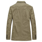 Lachlan - Men's Casual Blazer with Striped Lining