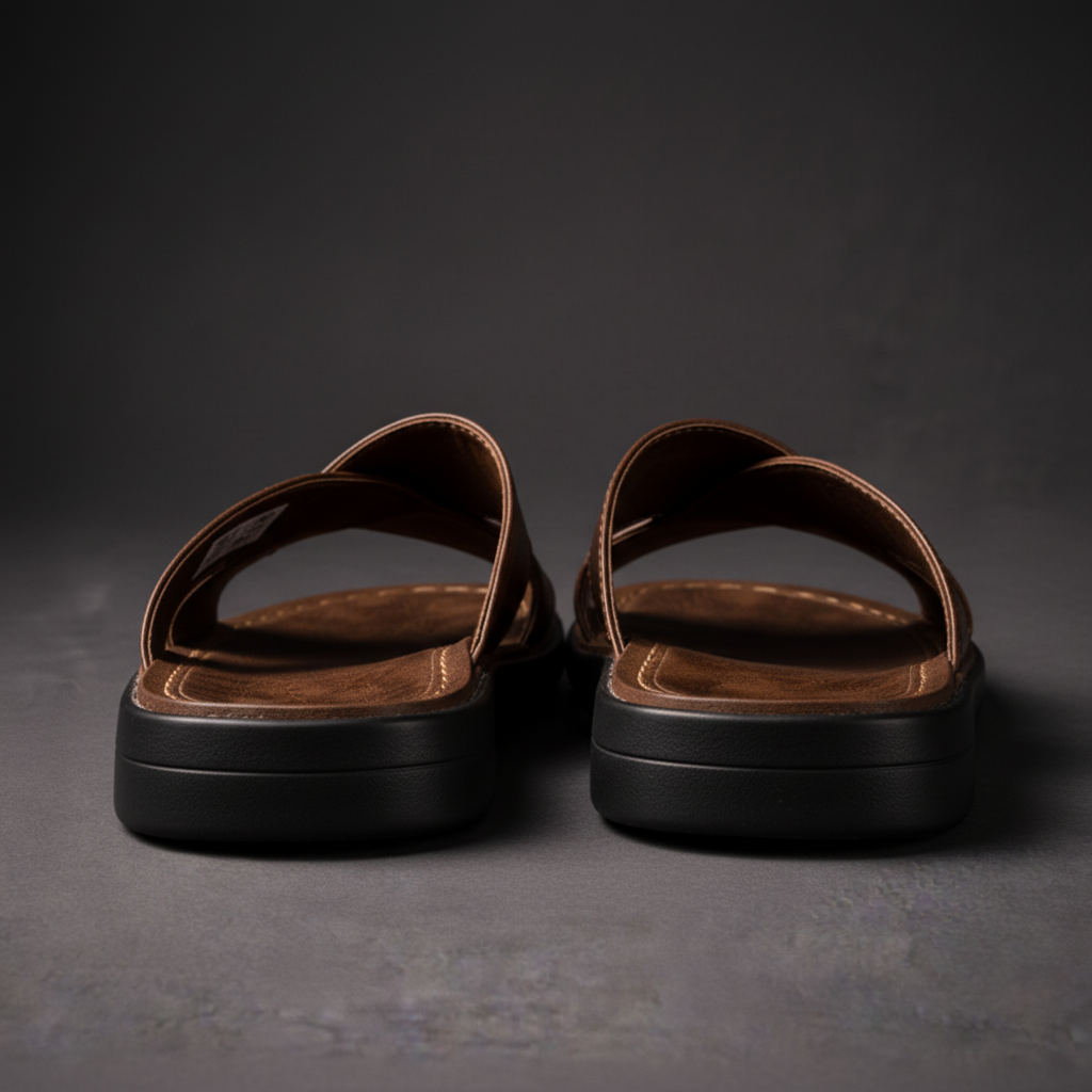 Lachlan - Men's Casual Faux Leather Slide Sandals