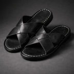 Lachlan - Men's Casual Faux Leather Slide Sandals