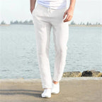 Lennox - Men's Classic Relaxed Fit Linen Trousers