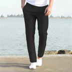 Lennox - Men's Classic Relaxed Fit Linen Trousers