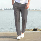 Lennox - Men's Classic Relaxed Fit Linen Trousers