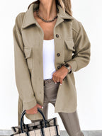 Lennox - Women's Casual Button-Up Cagoule Jacket
