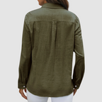 Lennox - Women's Elegant Perfect Blouse with Roll-Up Sleeves