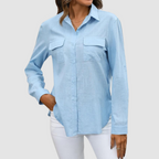 Lennox | Women's Elegant Perfect Blouse with Roll-Up Sleeves