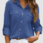 Lennox | Women's Elegant Perfect Blouse with Roll-Up Sleeves
