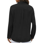 Lennox - Women's Elegant Perfect Blouse with Roll-Up Sleeves