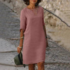 Lenore - Women's Classic V-Neck Shift Dress