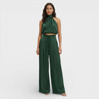 Leona - Women's Elegant Halter Jumpsuit