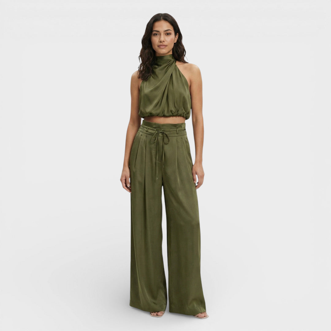 Leona - Women's Elegant Halter Jumpsuit