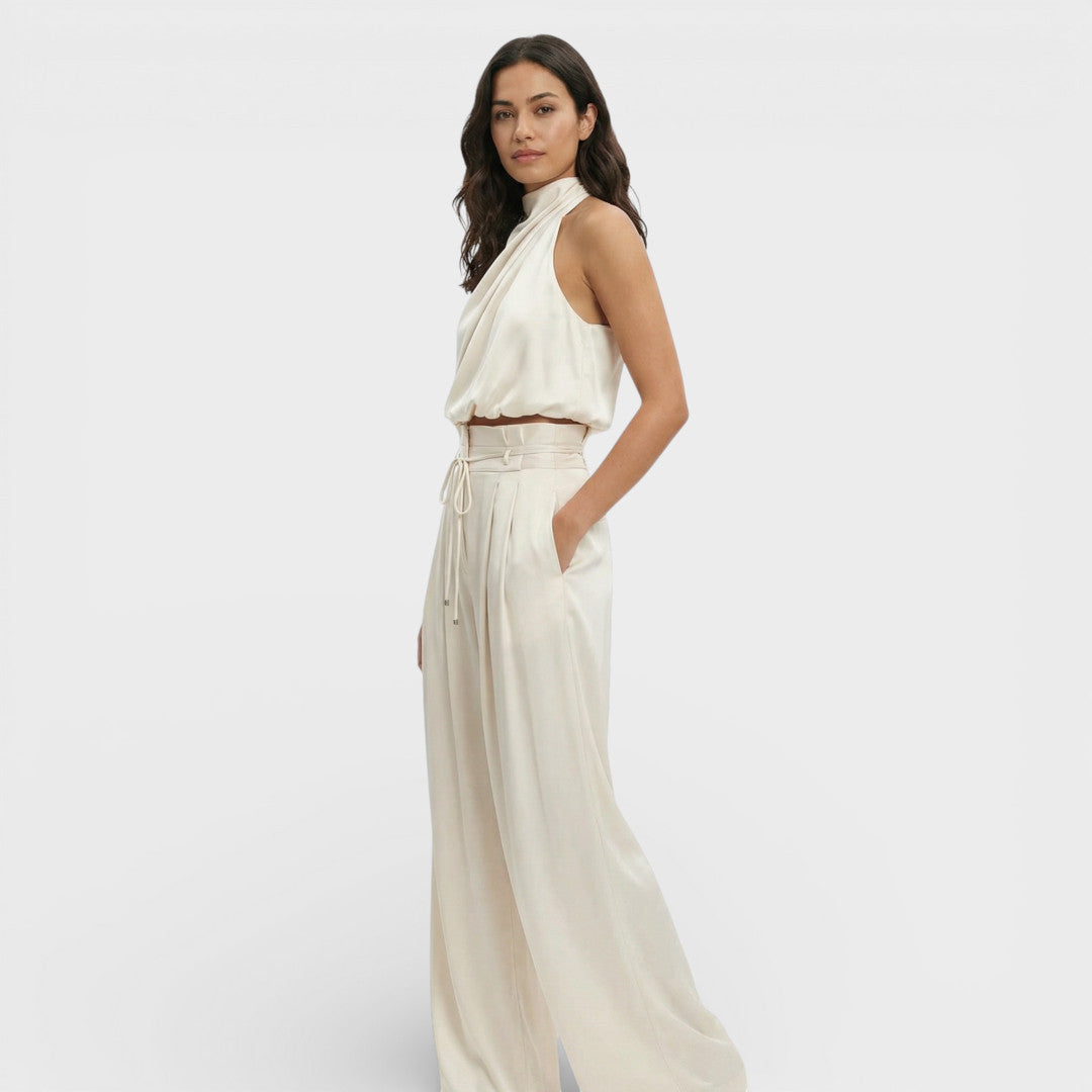 Leona - Women's Elegant Halter Jumpsuit