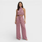 Leona - Women's Elegant Halter Jumpsuit