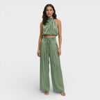 Leona - Women's Elegant Halter Jumpsuit
