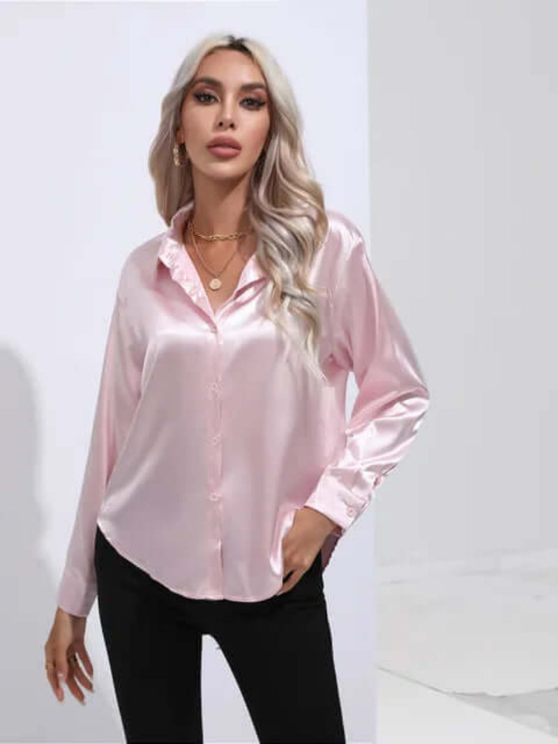 Liana - Women's Elegant Satin Blouse Collection