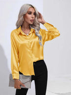Liana - Women's Elegant Satin Blouse Collection