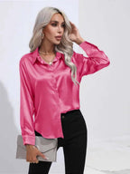 Liana | Women's Elegant Satin Blouse