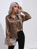 Liana - Women's Elegant Satin Blouse Collection