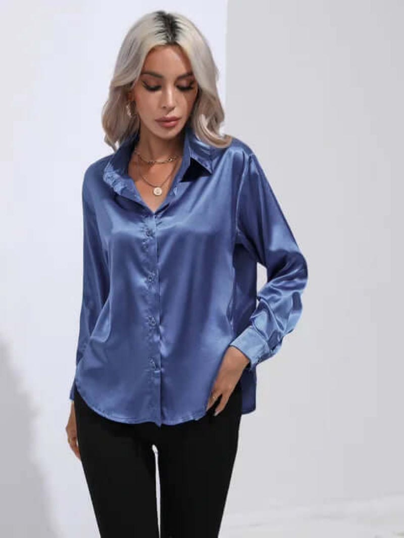 Liana - Women's Elegant Satin Blouse Collection