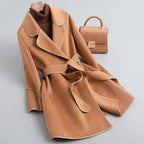 Liora - Women's Elegant Belted Winter Coat