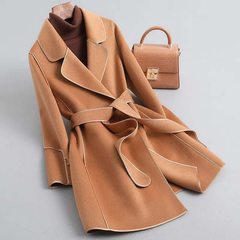 Liora - Women's Elegant Belted Winter Coat