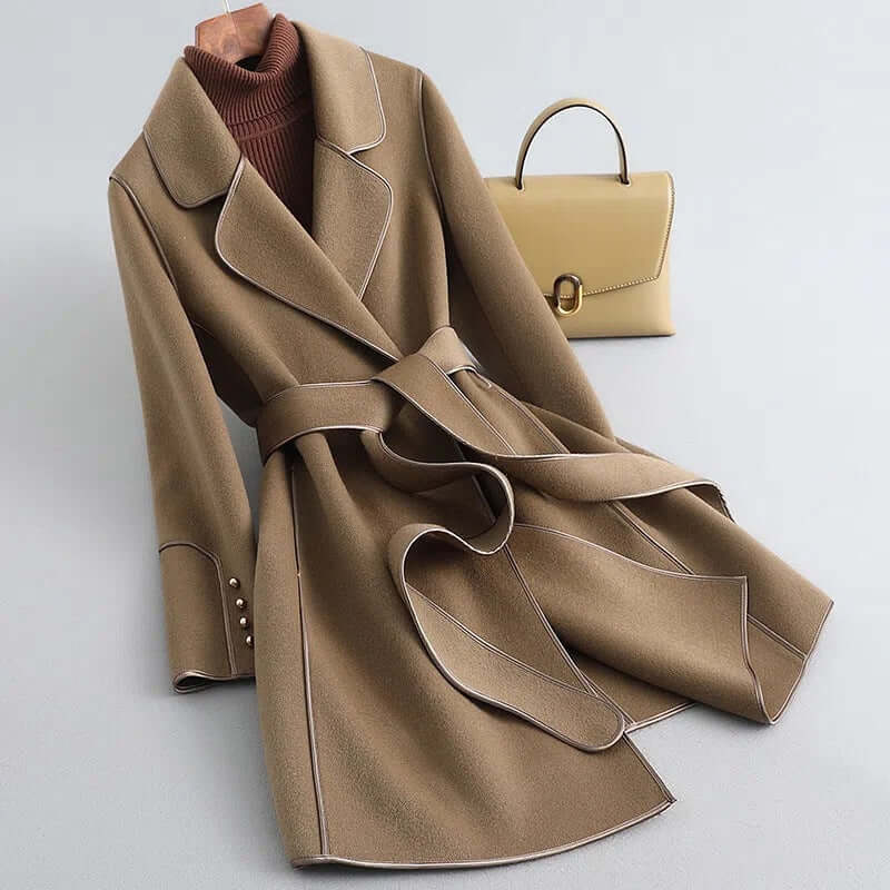 Liora - Women's Elegant Belted Winter Coat