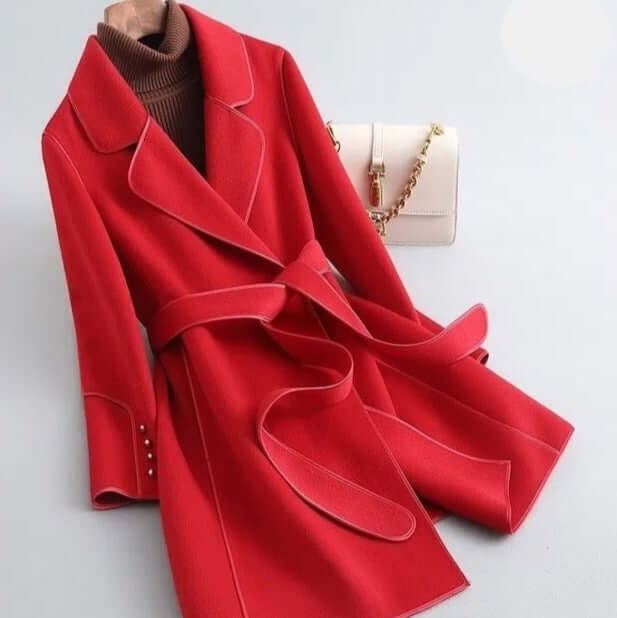 Liora - Women's Elegant Belted Winter Coat