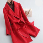 Liora - Women's Elegant Belted Winter Coat
