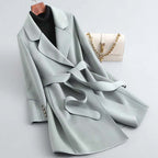 Liora - Women's Elegant Belted Winter Coat