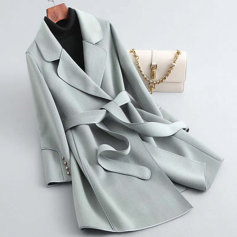 Liora - Women's Elegant Belted Winter Coat