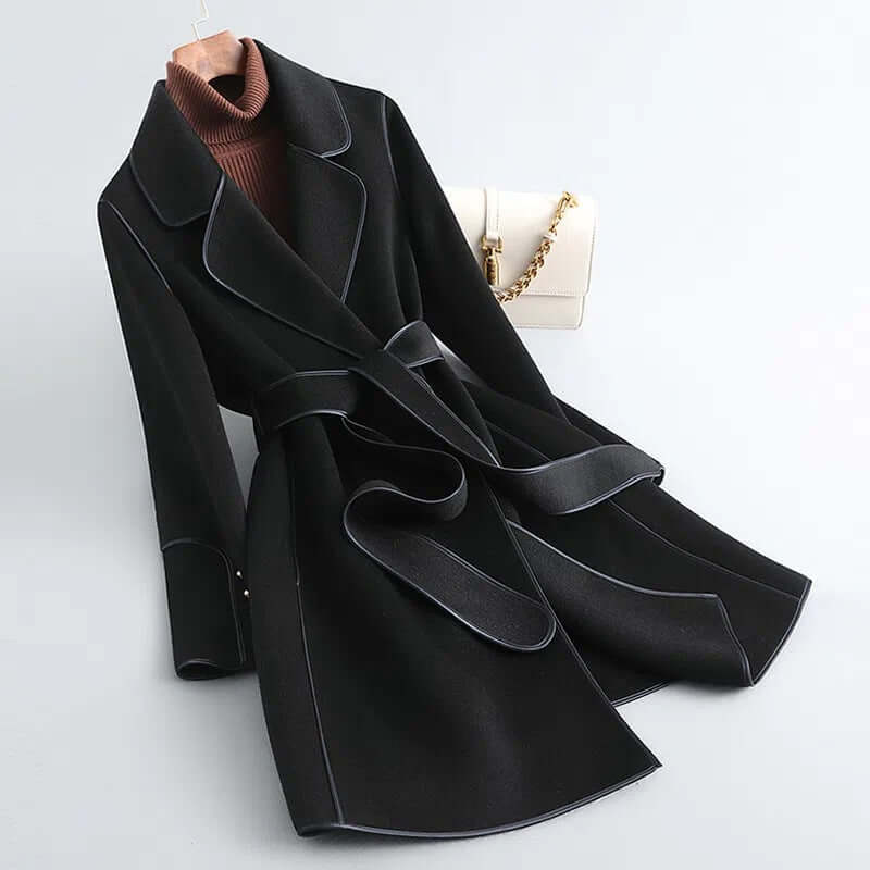 Liora - Women's Elegant Belted Winter Coat