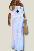 Liora - Women's Off-Shoulder Maxi Sun Dress