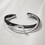 Liora - Women's Sleek Mixed Metal Twist Bracelet