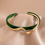 Liora - Women's Sleek Mixed Metal Twist Bracelet