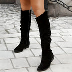 Liora - Women's Stylish Knee High Boots with Buckle Detail