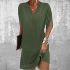 Livia - Women's Chic V-Neck Mini Dress