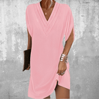 Livia - Women's Chic V-Neck Mini Dress