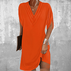 Livia - Women's Chic V-Neck Mini Dress