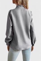 Livia - Women's Ruffle Blouse in Pastel Shades