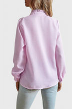 Livia - Women's Ruffle Blouse in Pastel Shades