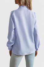Livia - Women's Ruffle Blouse in Pastel Shades