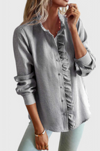 Livia - Women's Ruffle Blouse in Pastel Shades