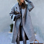 Livia - Women's Stylish Longline Trench Coat