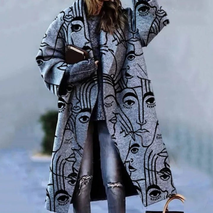 Livia - Women's Stylish Longline Trench Coat