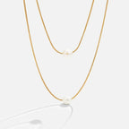 Lucille - Women's Layered Faux Pearl Necklace