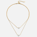 Lucille - Women's Layered Faux Pearl Necklace