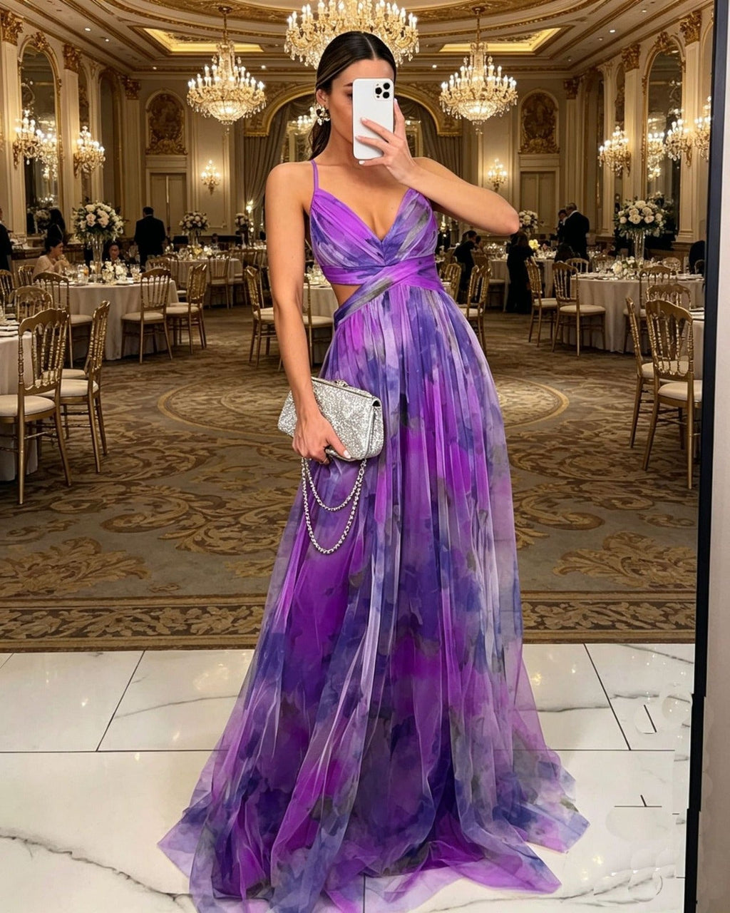 Lyra - Women's Elegant Maxi Christmas Party Dress