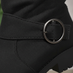 Lyra - Women's Knee High Boots with Buckle Detail